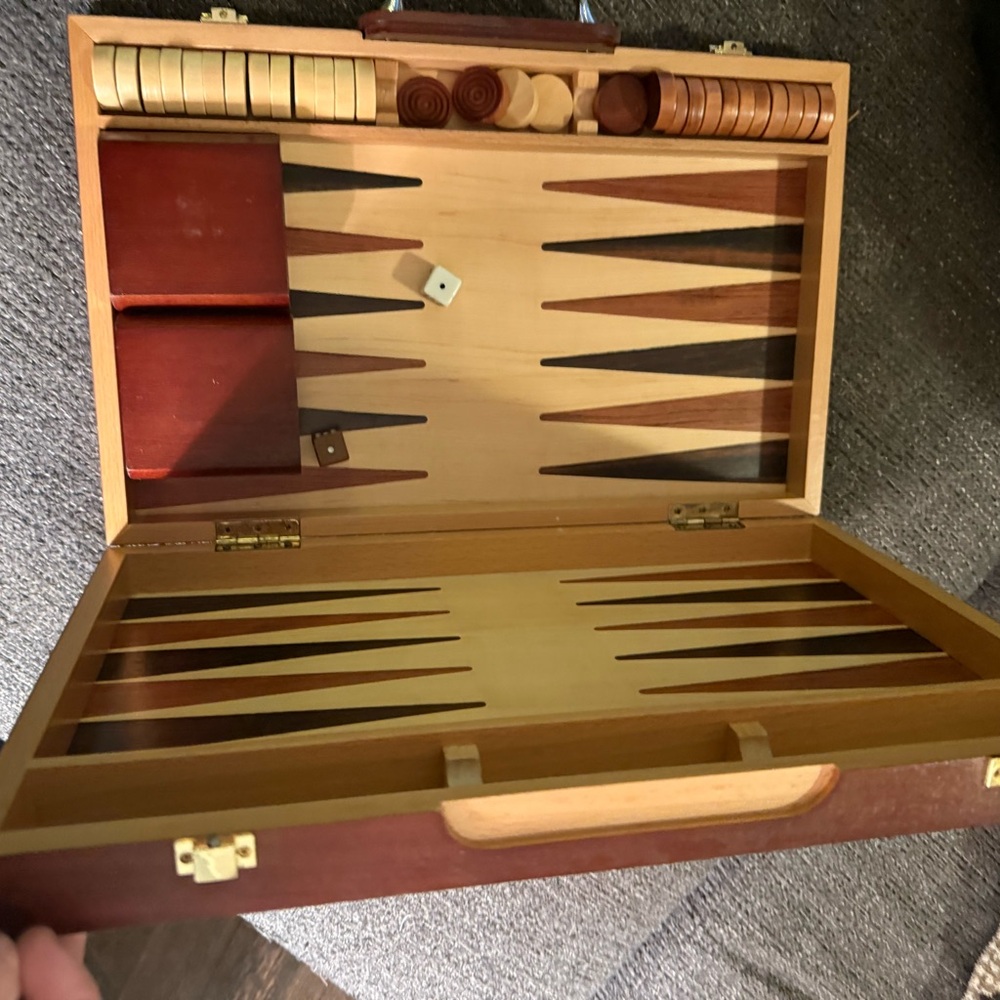 Classic Wooden Backgammon Set